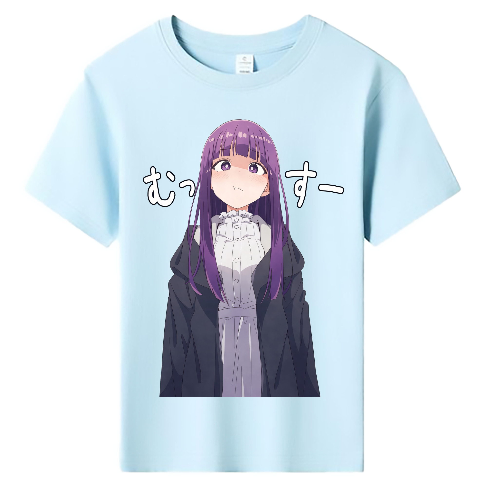 （画像用） 葬送のフリーレン Frieren 綿100％キッズTシャツ（フロントプリント）